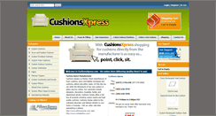 Desktop Screenshot of cushionsxpress.com