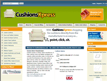 Tablet Screenshot of cushionsxpress.com